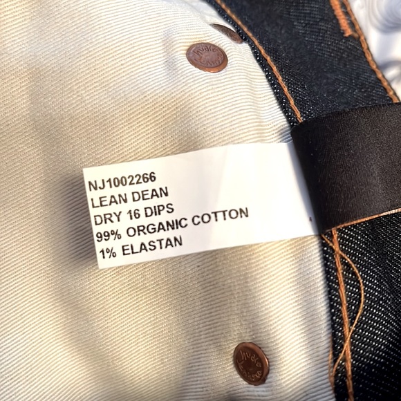 NUDIE JEANS CO. Lean Dean Dry Denim Jeans (UNWORN, BRAND NEW)  // Size 27Wx30L - Picture 4 of 9